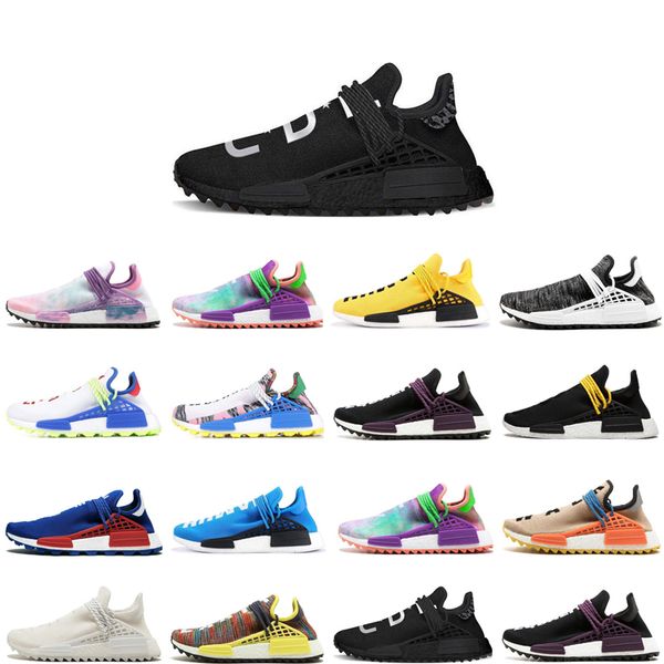 

fashion purple blue running shoes human race sport shoes black white red breathable trainer women sneaker