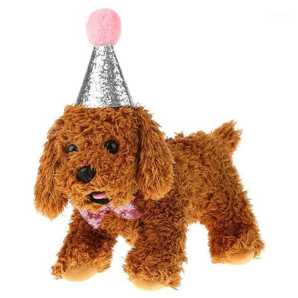 

dog apparel cute pet cat birthday bowknot party costume headwear hat1