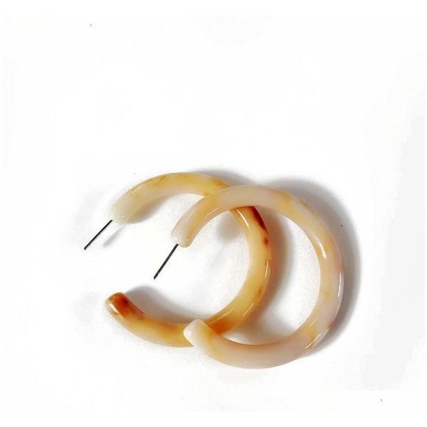 

shipping wholesale ivory new cute simple design european and american styles c shaped resin earring xqqm8, Golden;silver