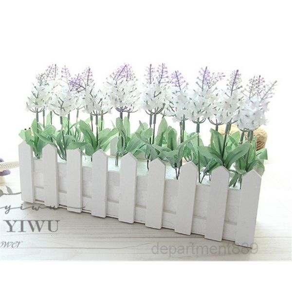 

новый дизайн 30см деревянный забор ваза + евгений роза и ромашка искусственный цветок набор шелковые цветы для домашнего стола украшения