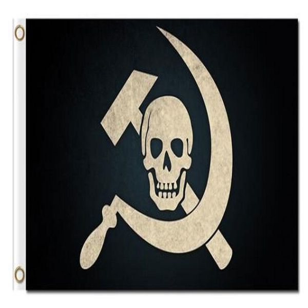 

jolly skulls polyester pirate 3x5ft flags skull communism roger banners selling russian qylaxt mywjqq