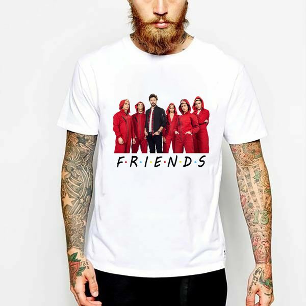 

2020 tv series la casa de papel men money heist casual house of paper funny plus size male hoodie designers t shirts sweatshirt