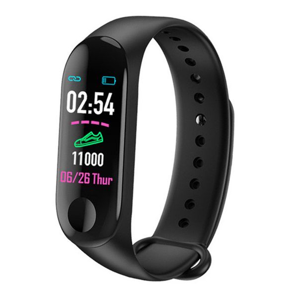 

m3 smart band real heart rate bluetooth sport bracelet sweartproof fitness passometer smartwatch wholesale ing
