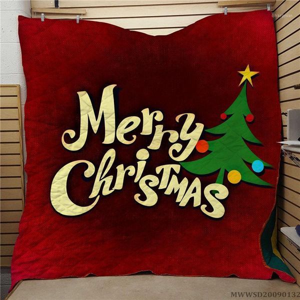 

merry christma creative snowmen print quilt fashionable soft bedroom decoration for all seasons1
