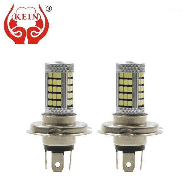 

kein 2pcs lens highlight ba20d h4 motorcycle led headlight bulb h6 aviation aluminum led 2835 scooter accessories moto headlamp1