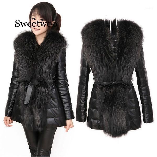 

2020 autumn winter new women's black fur coat imitation fur coat long pu s-6xl plus size slim jacket1