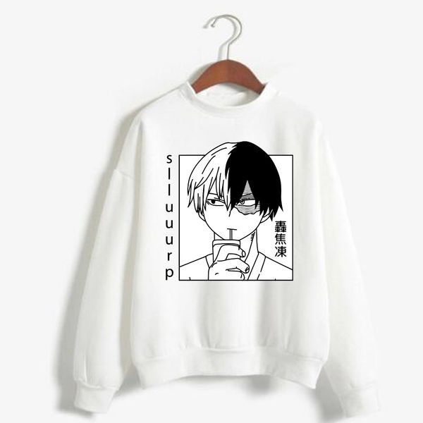 

my hero academia todoroki s hoodie anime long sleeve casaul sweatshirt loose pullovers y0111, Black