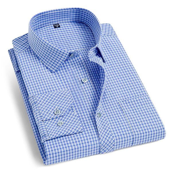 

men's casual shirts brand shirt business fashion plus size 5xl for big men 100kg spring summer fine plaids long sleeve asian 110801230, White;black
