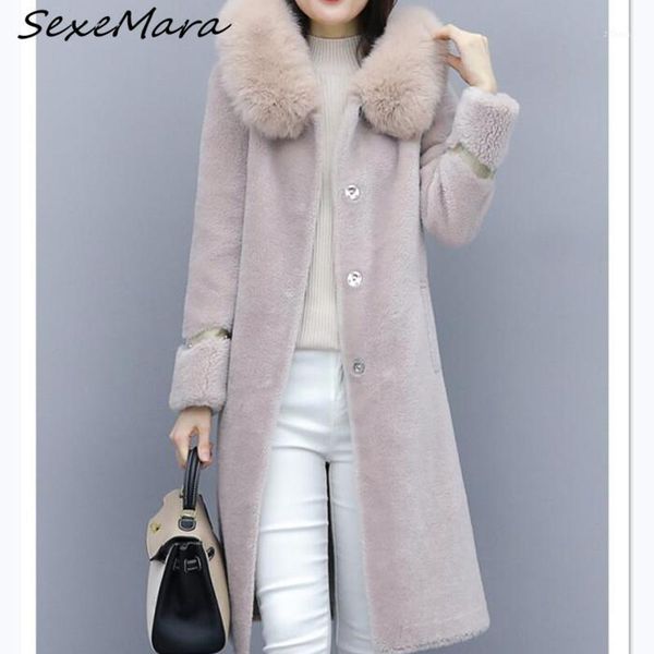 

women's fur & faux winter fashion 2021 single breasted long coats for women oversized elegant hooded warm coats1, Black