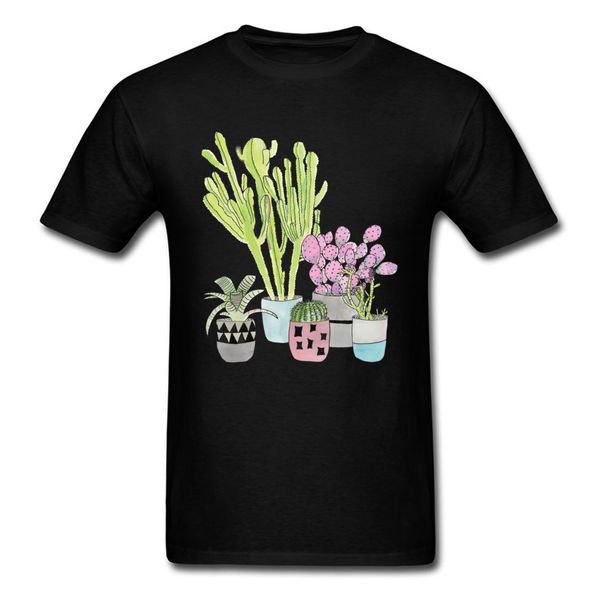 

sport men pure cotton t-shirt 2018 latest design plants t shirt college student tee shirts cactus street style