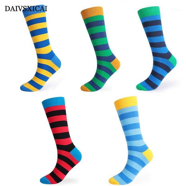 

men's socks 1pairs/lot=2pieces increase long tube striped male fashion cotton autumn winter thickening men's socks1, Black