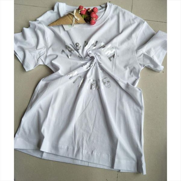 

женщины футболка 2020 летняя новая буква печатает с коротким рукавом чистый хлопок футболка падение доставка хорошее качество, White