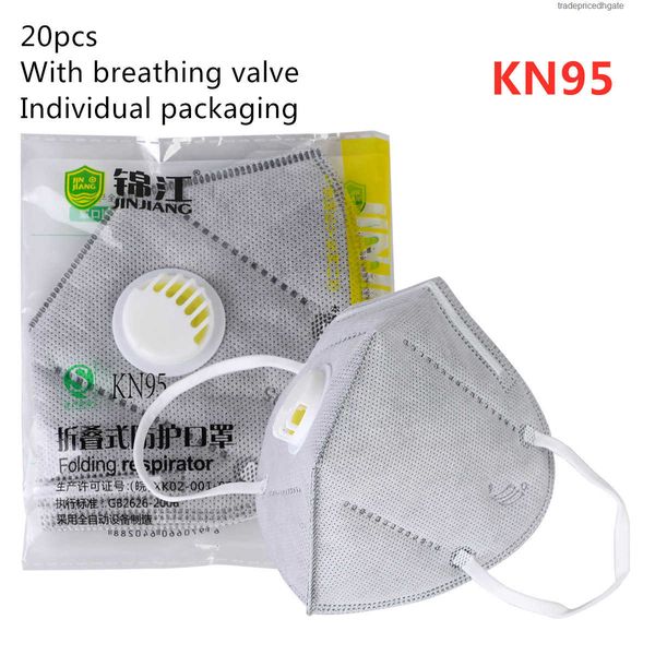

factoryxt5oantidust air 50pcs kkf94 dustproof nonwoven valved masks pm2.5 facial protective mouth mask w