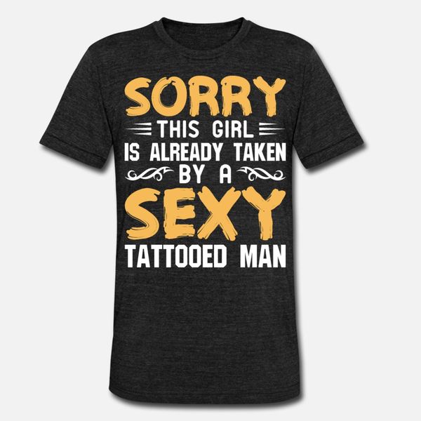 

womens this girl is taken by a tattooed man t shirt customized breathable vintage tracksuit hoodie sweatshirt