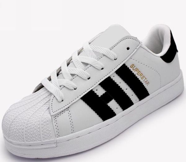 

new spring fashion men women superstar super shoes golden size 36-46 skateboarding shoes flat shoes #888, Black