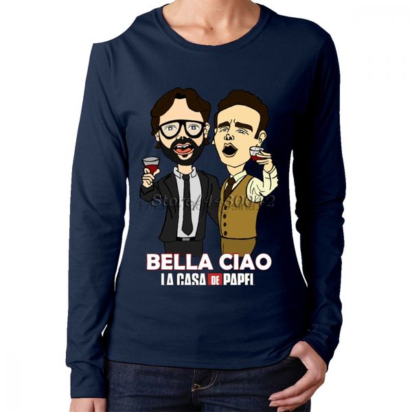 

la casa de papel house of paper money heist футболка женская футболка с длинным рукавом осень пользовательские undershirt спорта с капюшоном