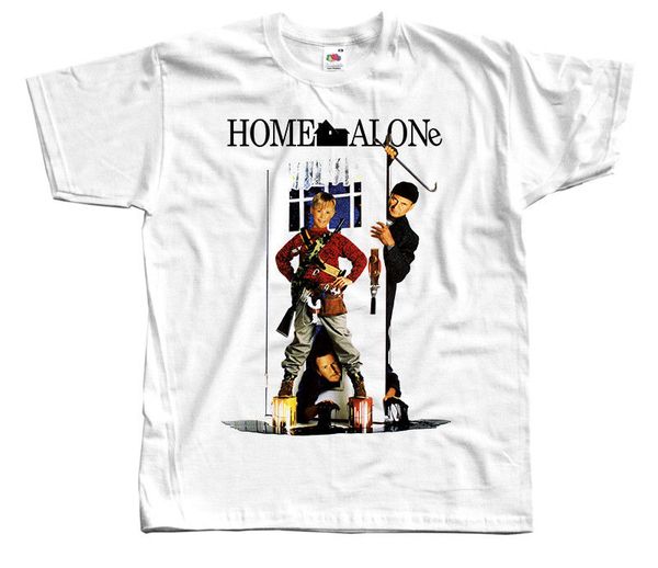 

home alone v4, movie poster, 1990, christmas dtg white 3xl new spring summer short sleeve sport hooded sweatshirt hoodie t shirt