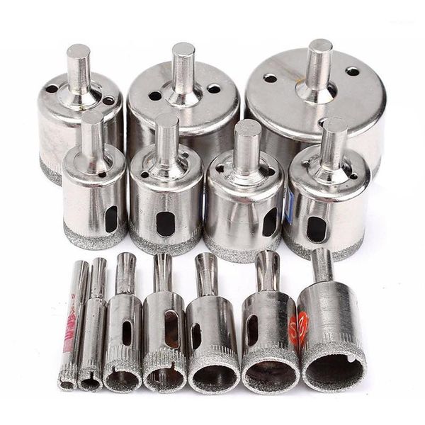 

15pcs diamond tool drill bit hole saw set for glass ceramic marble 6mm-50mm new1