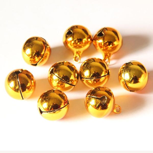 

2020 gold copper bell christmas word opened bell metal christmas ornament mini for