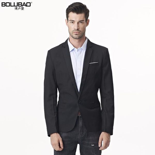 

bolubao men blazer suit new arrival brand clothing classic suit jackets business slim male black coat blazer terno masculino1, White;black