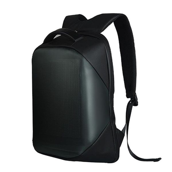 

светодиодный экран рюкзак для мужчин женщины смарт ноутбуков рюкзаки водонепроницаемая сумка открытый walking рекламный щит wifi сумки bbygv