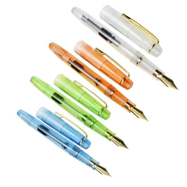 

transparent ink pen plastic fountain pen writing calligraphy tools office school writing materials stationery supplies gift