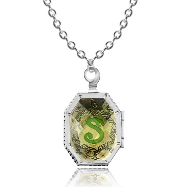 

new tv surranding accessories stirling box can be opened massage box hip hop punk personalized special cool harry potter horcrux necklace, Silver