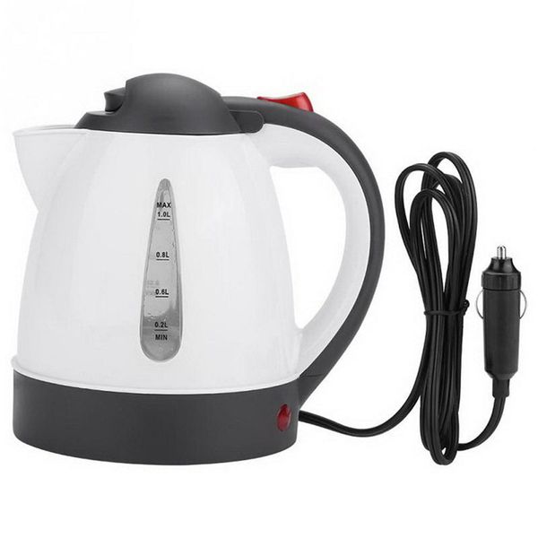 Tee Ergonomischer Verbrühschutz für Automobile, Reisen, 24 V, tragbar, rutschfest, für Kaffee, 250 W, Suppenwagen, 1 l, Warmwasserbereiter, elektrischer Wasserkocher