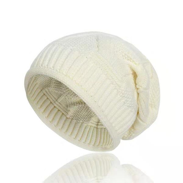

beanie/skull caps 2021 autumn winter beanie hat for women solid knitting warm cap female fall soft knitted black white red skullies hats, Blue;gray