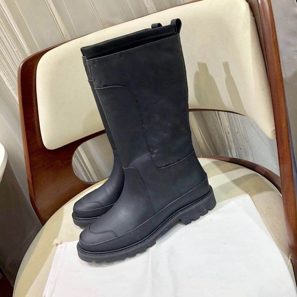 

women boots casual bottines new era ladies boot shoes fashion winter bottes mid-calf boot leather platform boots frauen stiefel, Black