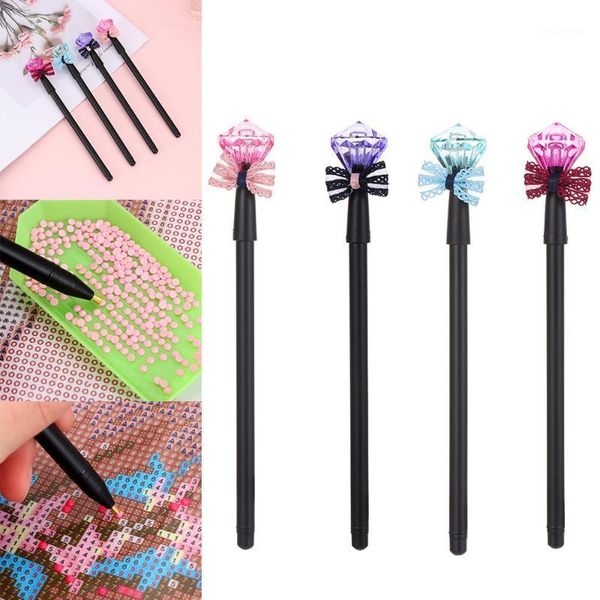 

new 1pc bow decoration 5d diamond painting point drill pen diy crafts cross stitch art supplise household sewing accessories, Black