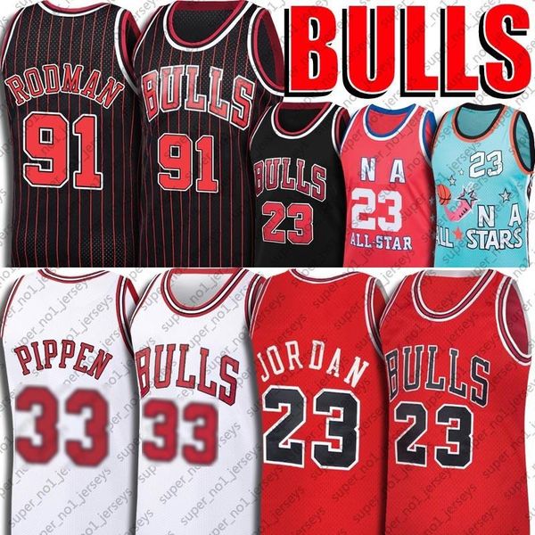 

chicago bull jerseys 23 michael jersey scottie 33 pippen jerseys dennis 91 rodman jersey vintage basketball jerseys, Black;red