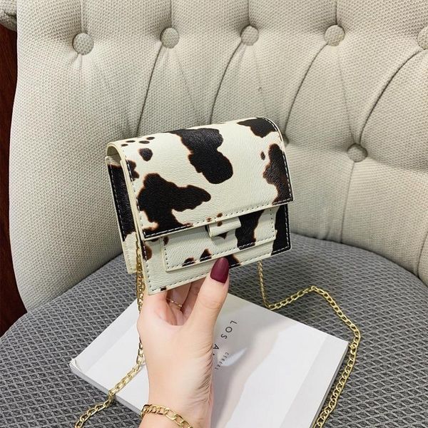 

mini crossbody bags for women 2020 pu leather cow print purses and handbags new designer ladies shoulder messenger bag