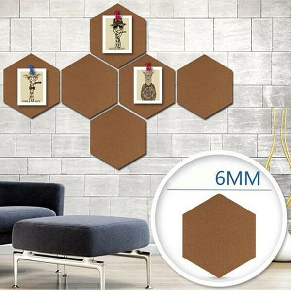 

7pcs/pack new creative p frame soft cork board decoration diy pictures home decoration for p soft board hexagonal