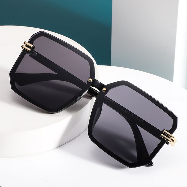 

spring summer new fashion sunglasses for women large box black beige frame ladies eyeglasses trend driving travel catwalk female eyewear tr, White;black
