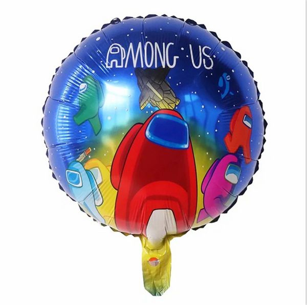 

game among us aluminium foil balloons 18 inch cartoon anime air balloon space wolve party balloon kids birthday decoration toys gifts g10707