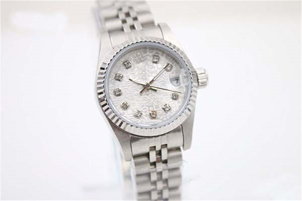 

womens black automatic mechanical ceramic bezel full stainless steel original gliding clasp sapphire 5atm waterproof watches rx029, Slivery;black