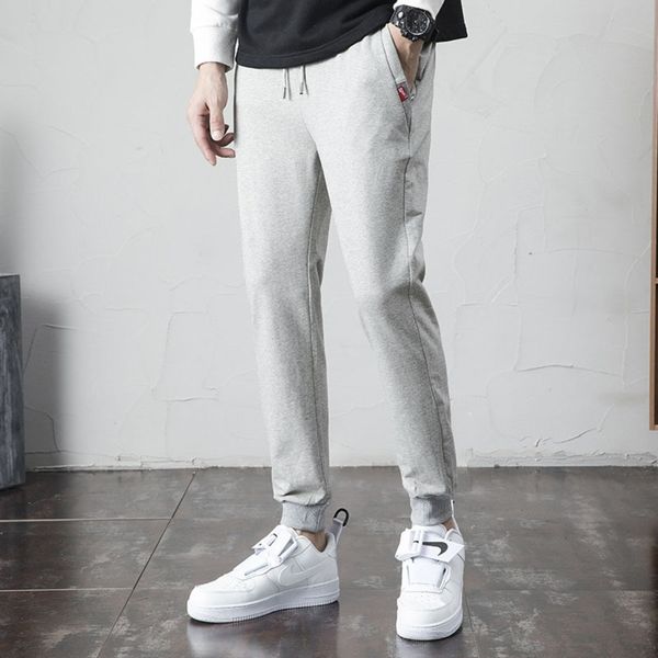 

leggings spring korean fashion men's versatile slim feet capris casual casual sports sports pants pants yzbbx, Blue