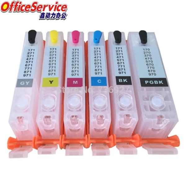 

pgi-570 571xl refillable ink cartridge for canon mg7750 mg7751 mg7752 mg7753 ts8050 ts8051 ts8052 ts8053 ts9050 ts9055 printer