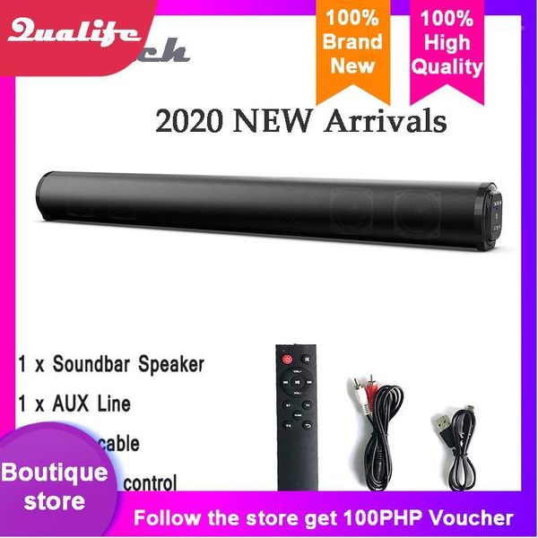 

bs-10 soundbar tv home theater with subwoofer remote control system 40w wireless bluetooth speaker with cable for pc1