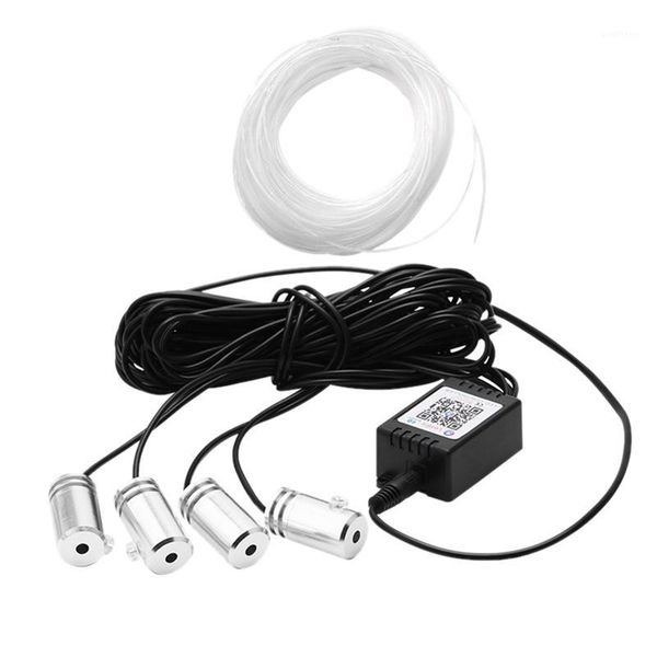 

rgb multi-color led car interior strips bluetooth app control atmosphere light1