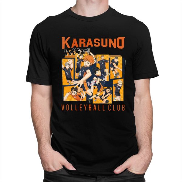 

classic karasuno volleyball club short sleeved haikyuu bokuto oya anime casual soft tee sport hooded sweatshirt hoodie men t shirt