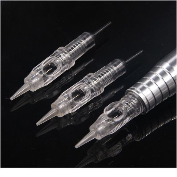 

100pcs 1rl 600d-g agulhas easy click permanent makeup needles 3rl for tattoo cartridge needles rotary swiss mac jllosf