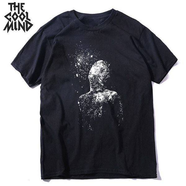 

sport coolmind 100% cotton short sleeve cool streetwear men t shirt casual loose men t shirt o-neck summer t-shirt male men tee shirts