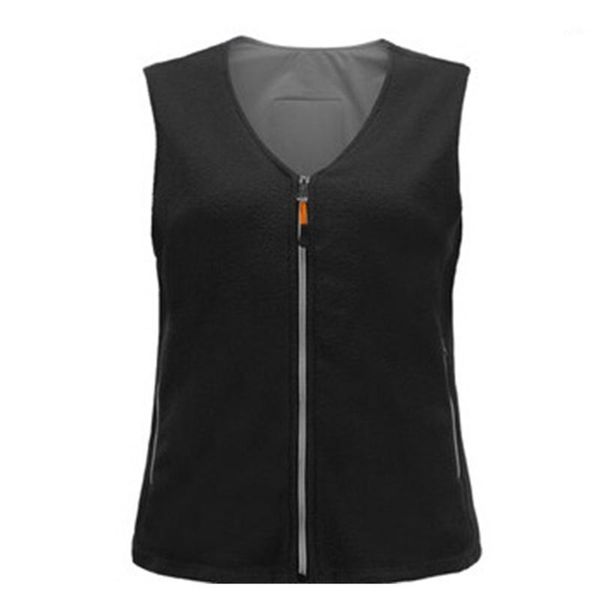 

outdoor t-shirts men women usb rechargeable washable adjustable temperature fleece adults electric warm pain relief lightweight heated vest1, Gray;blue