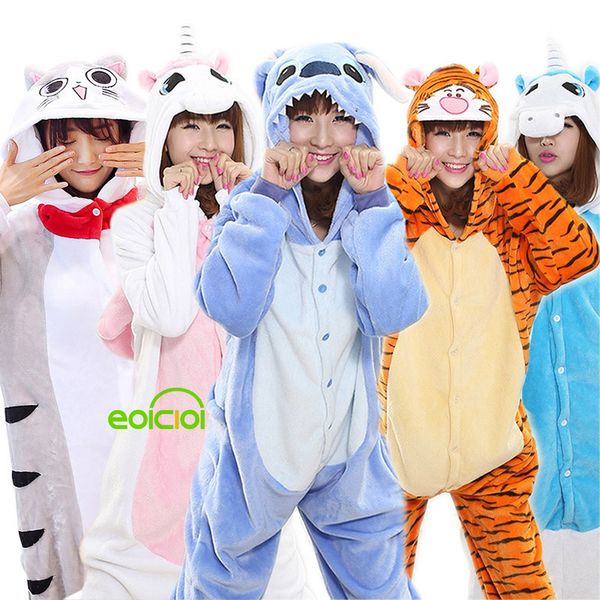 

kigurumi animals unicorn pajamas kids flannel panda pijamas men women pyjamas set boys girls sleepwear onesies clothes c1019, Blue;red
