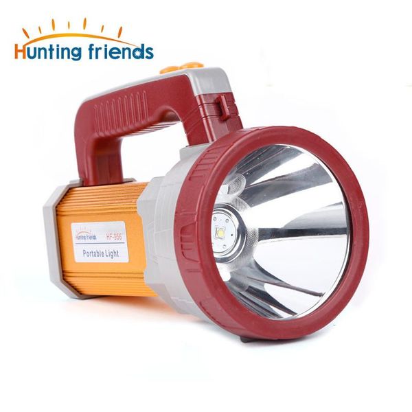 

hunting friends powerful led usb portable lantern with side lamp 3 modes searchlight rechargeable18650 camping light
