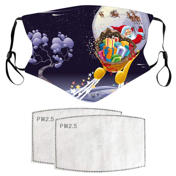 

пылезащитный christmas party маска для взрослых женщины мужчины многоразовые красочные ткани face mask мода нейтральная моющийся маска 2рс ф
