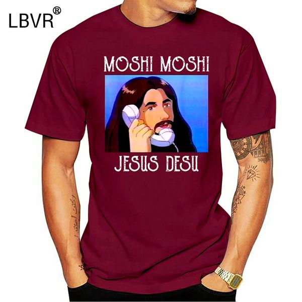

moshi moshi jesus desu funny meme janpanese black s 3xl trendy streetwear hoodie designers t shirts sweatshirt