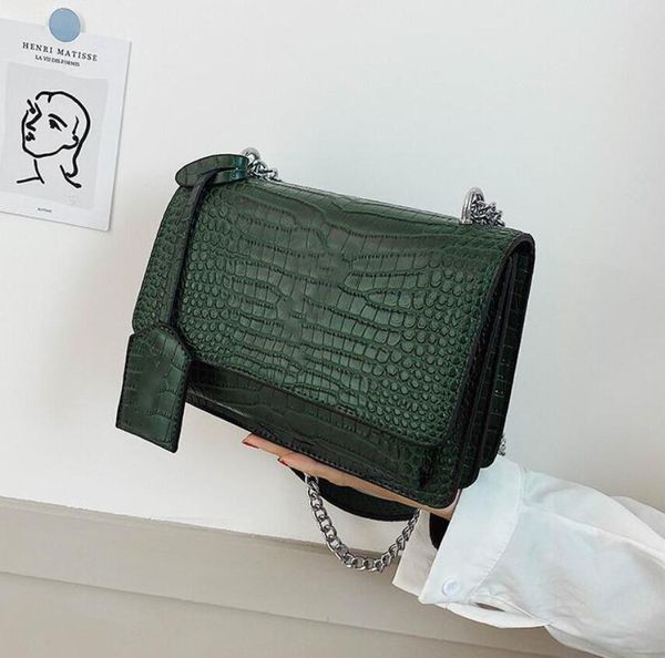 

designer women handbags purse chain crossbody bag lady shoulder bags alligator bags flap sale